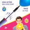 Balloon Pump Hand Held, Inflator Air Pump for Balloons - 2Way Dual Action Sturdy Ballon Inflator Pump